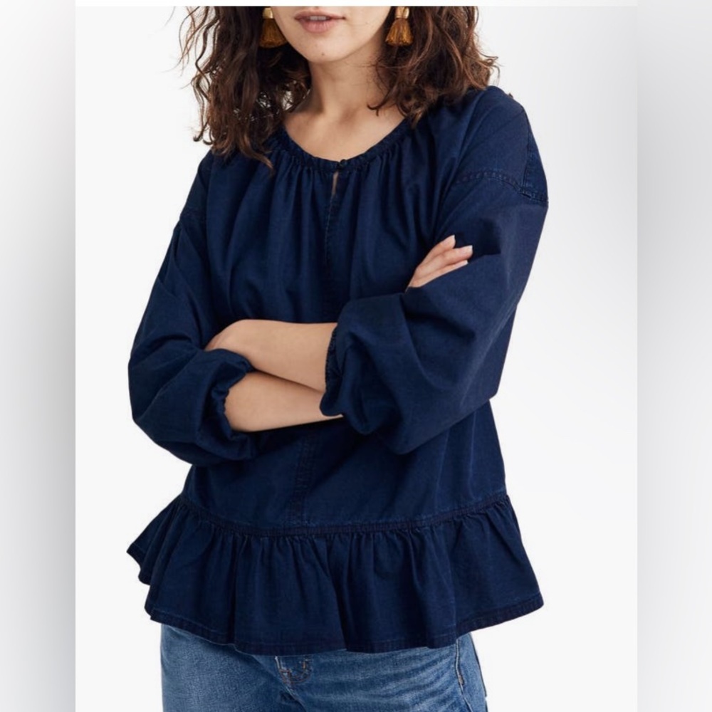 Madewell Ruffle Hem Top